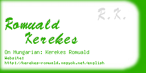 romuald kerekes business card